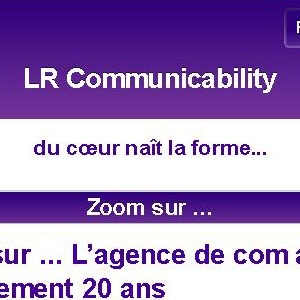 Site web LR communicability version mobile