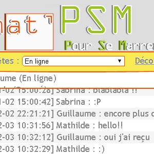 Site web Chat'PSM version mobile